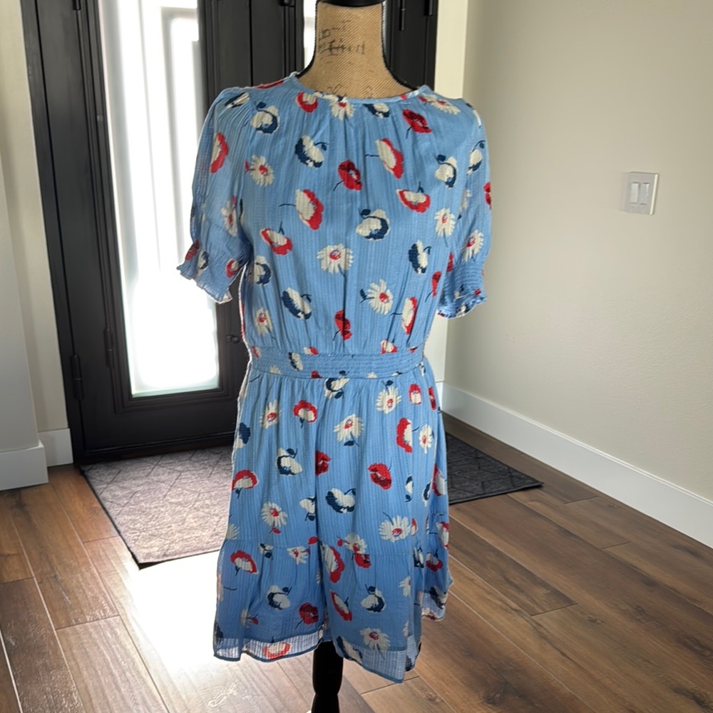 Floral Blue Dress